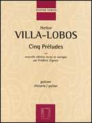 Cinq Preludes Guitar and Fretted sheet music cover